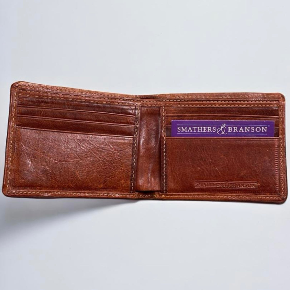 NEEDLEPOINT BI-FOLD WALLET, SHIP IN BOTTLE