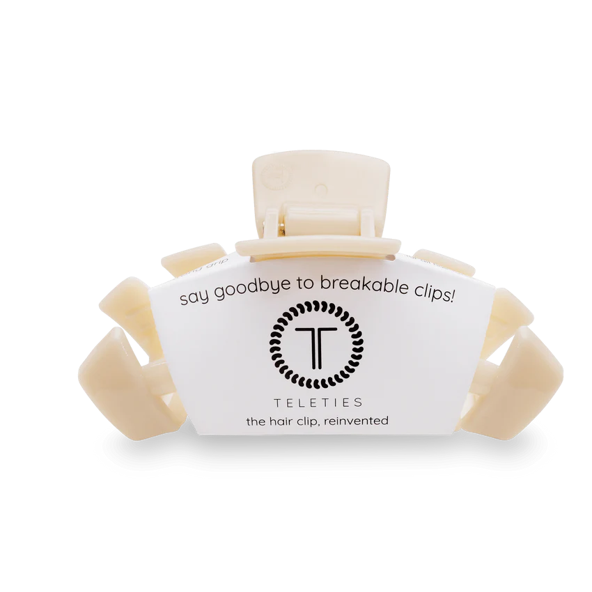 Teleties Classic Hair Clip - Almond Beige
