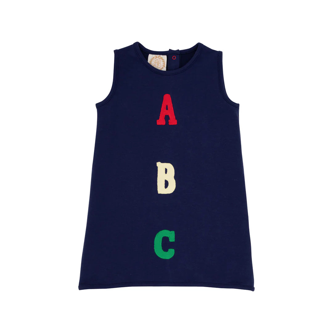 Annie Apron Dress - ABC,
Nantucket Navy/Richmond Red