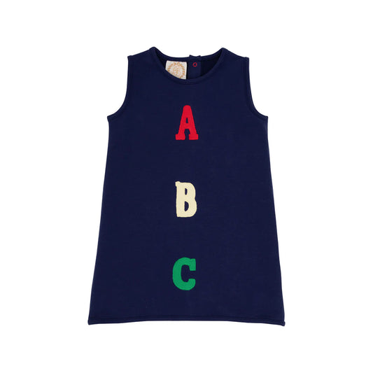 Annie Apron Dress - ABC, 
Nantucket Navy/Richmond Red