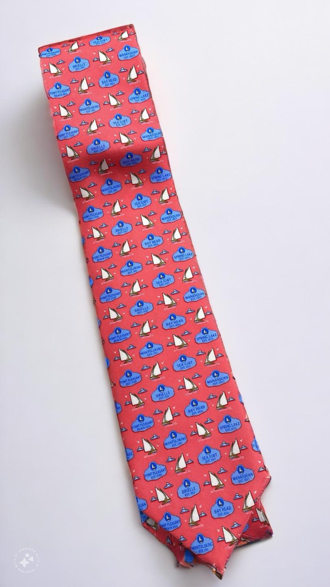 NJ SHORETOWN TIE, CORAL
