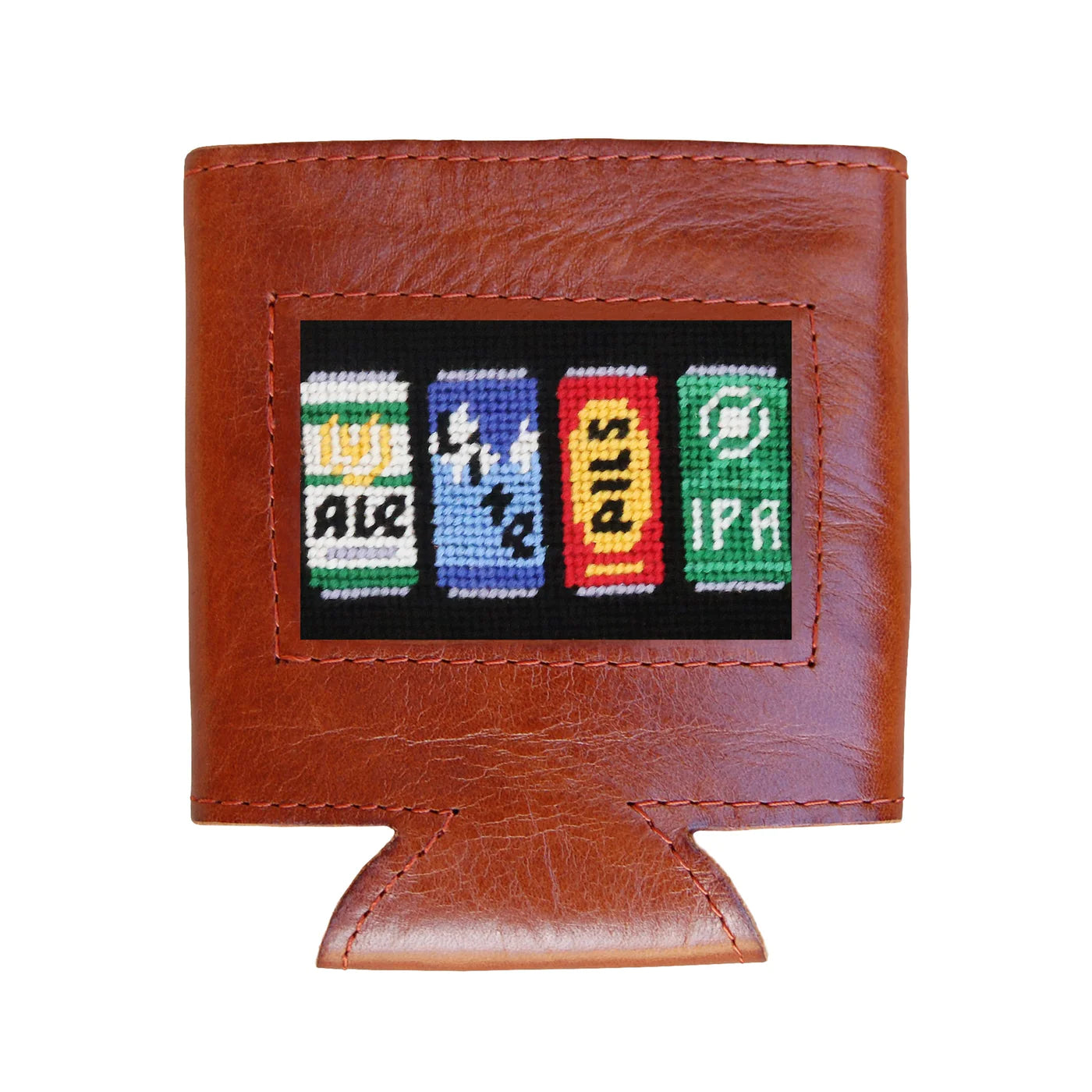 NEEDLEPOINT CAN COOLER, BEER CANS