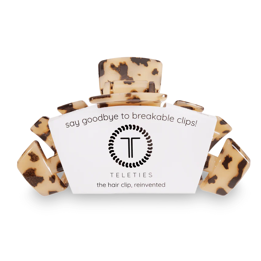 Teleties Classic Hair Clip - Blonde Tortoise