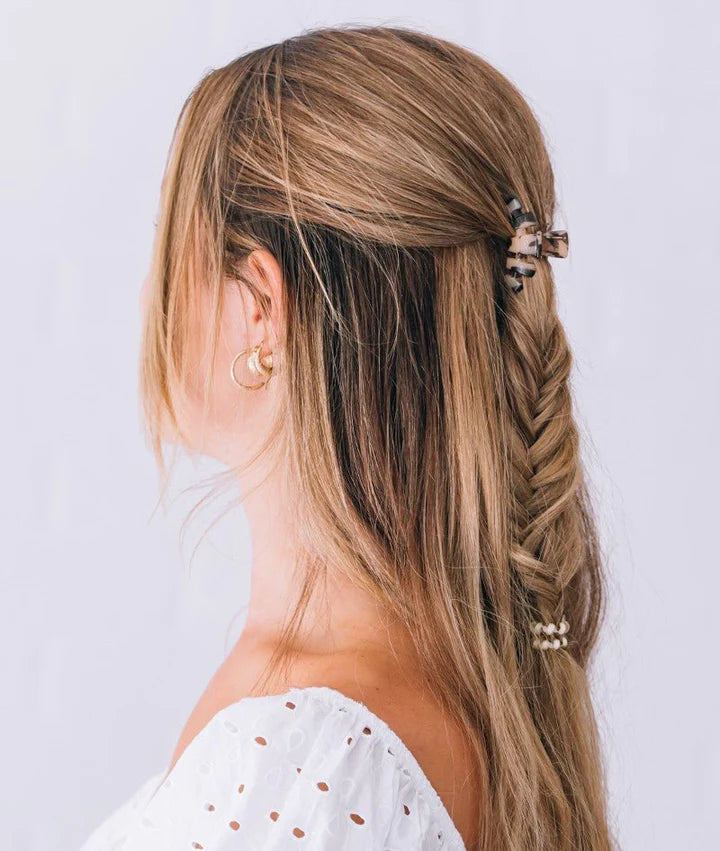 Teleties Classic Hair Clip - Blonde Tortoise