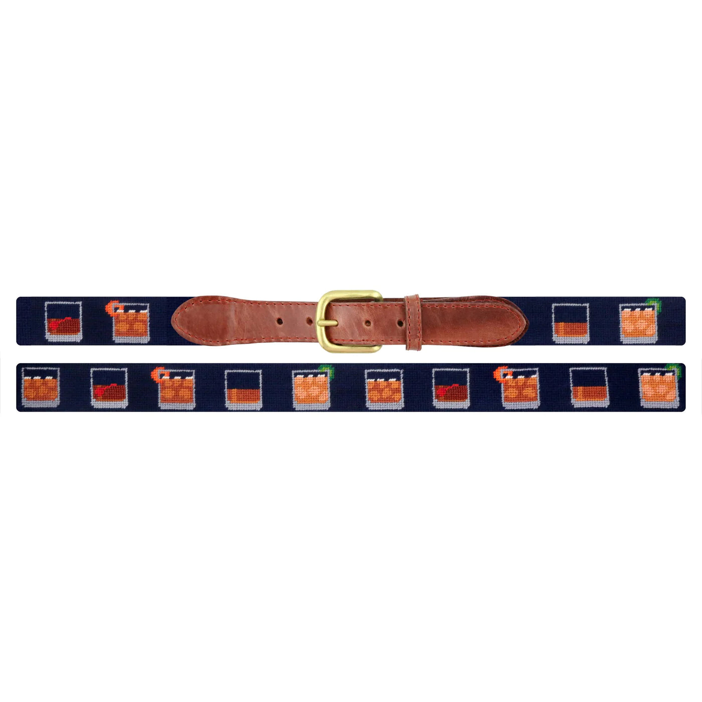 NEEDLEPOINT BELT, BOURBON 5 WAYS