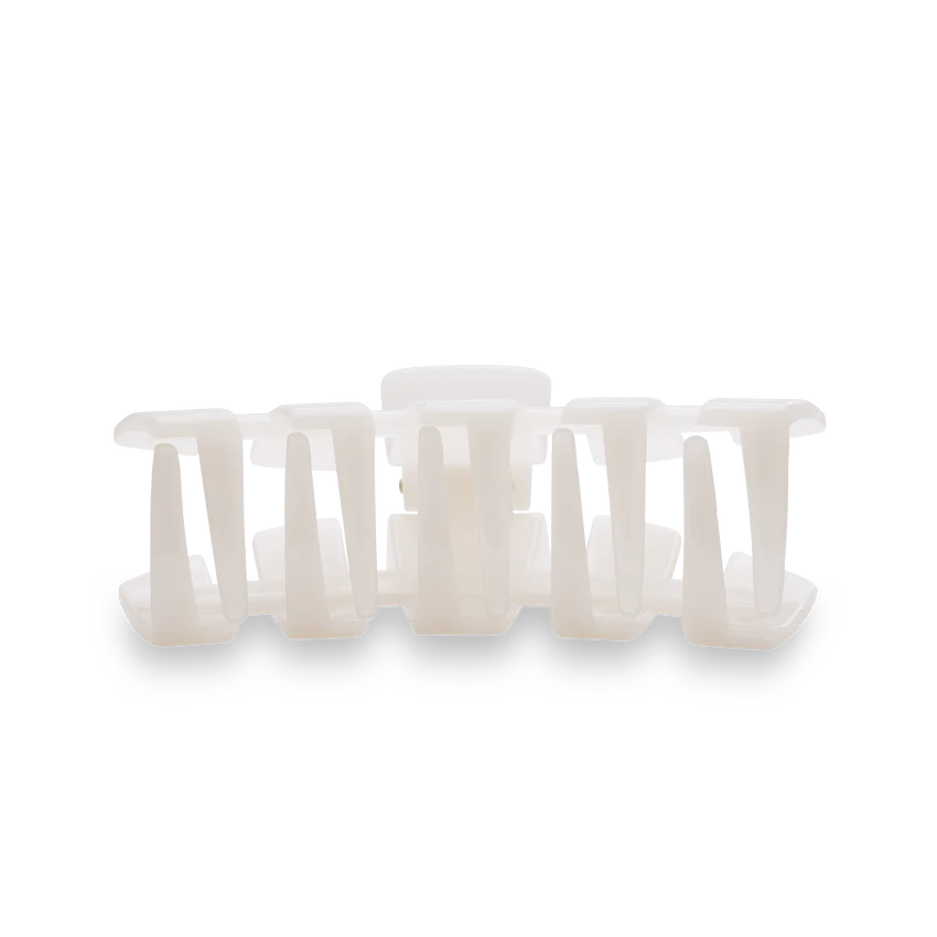 Teleties Classic Hair Clip - Coconut White
