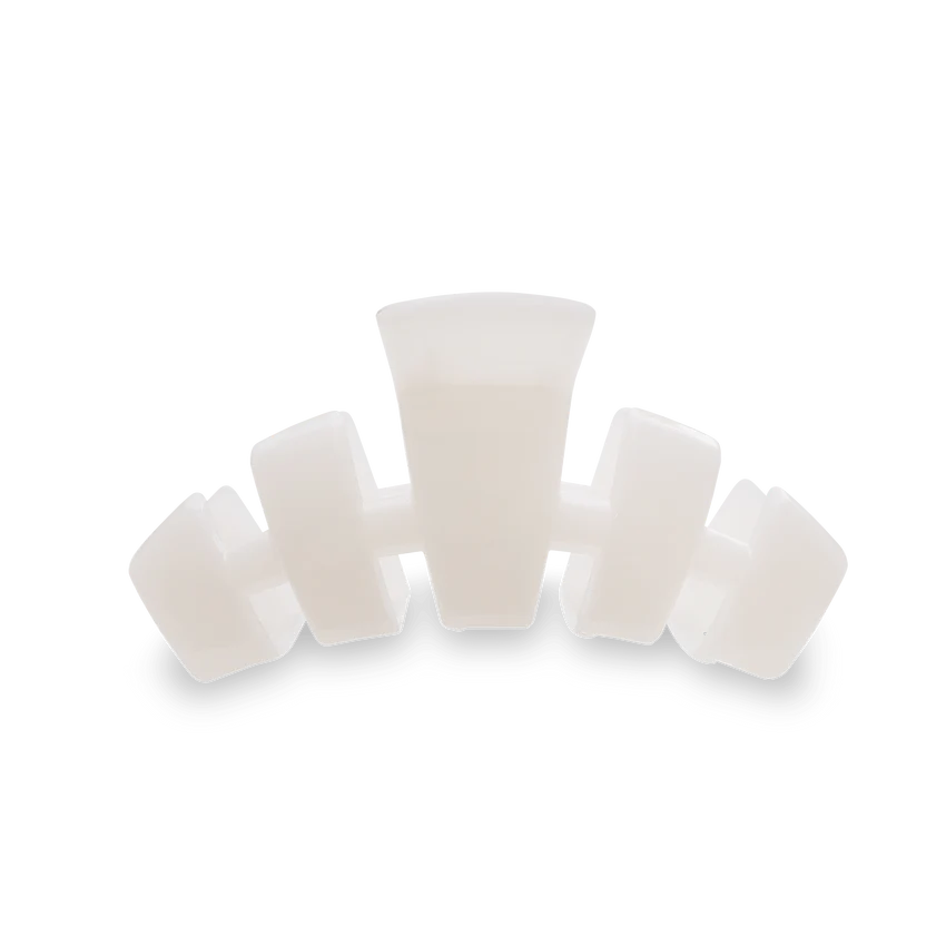 Teleties Classic Hair Clip - Coconut White