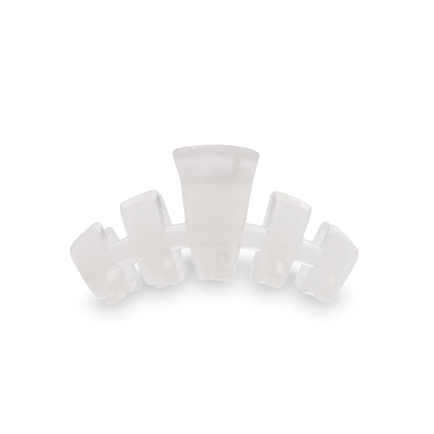 Teleties Classic Hair Clip - Coconut White