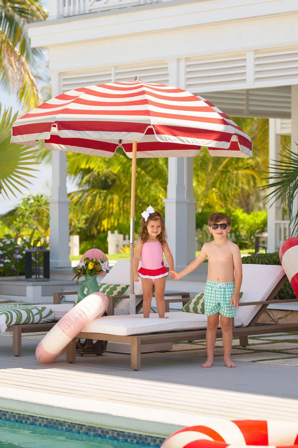 Grace Bay Bathing Suit,
Hamptons Hot Pink/Richmond Red/Strawberry