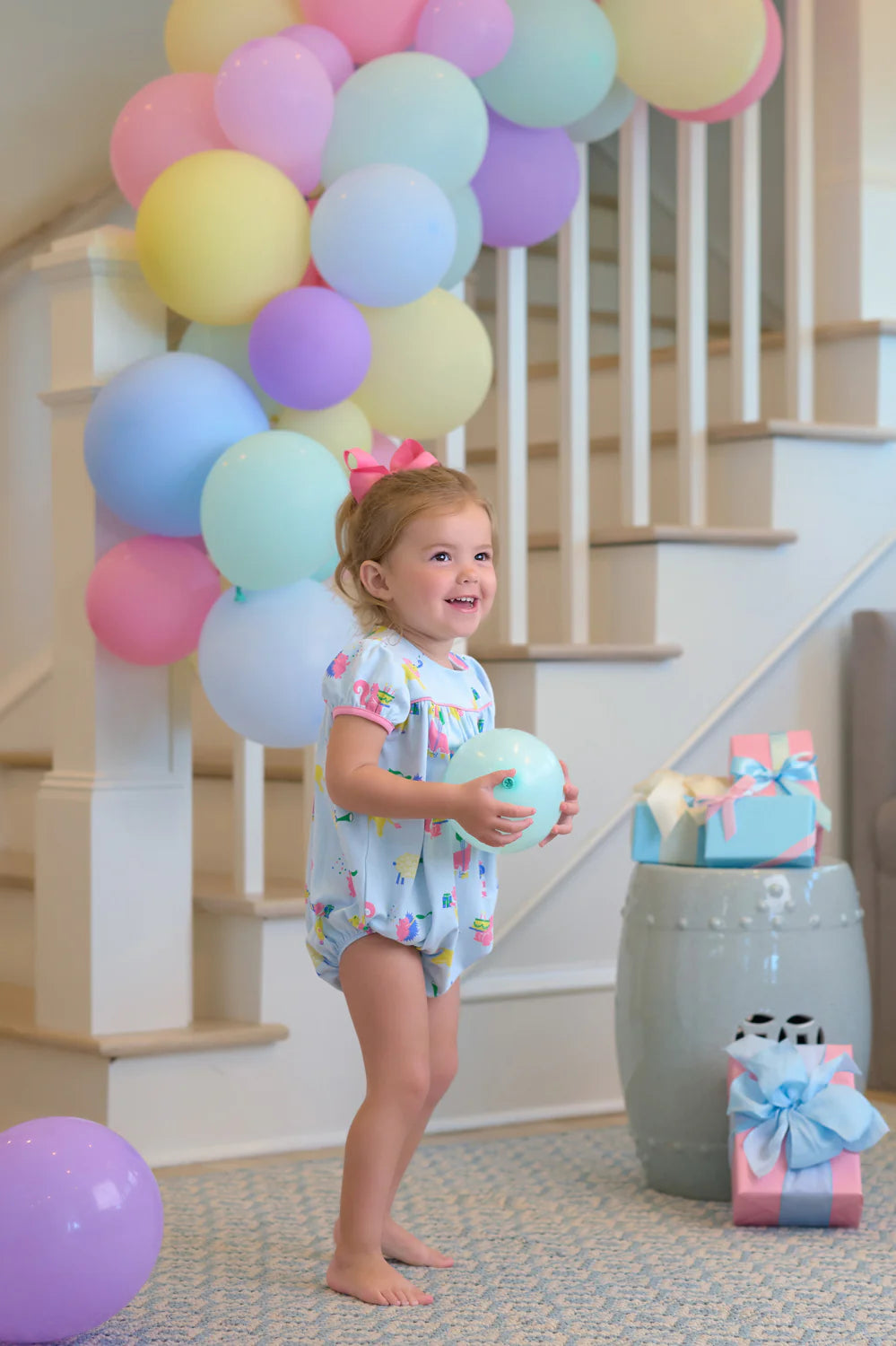 Blythe Bubble - Pima,
Party on Party Animal/Hamptons Hot Pink