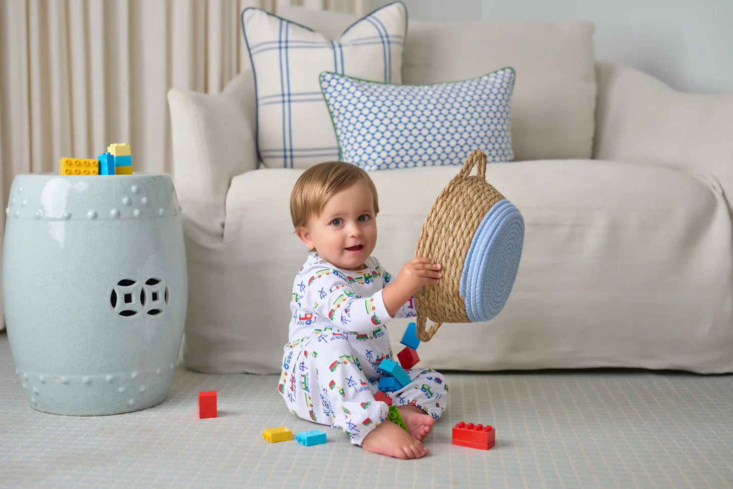 Long Sleeve Patton Play Romper,
Chatham Choo Choo