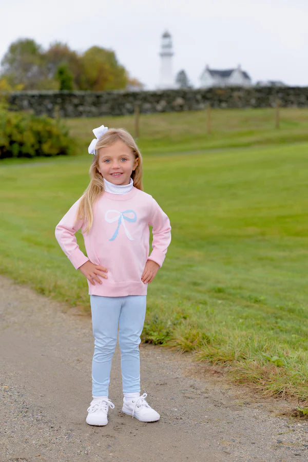 Isabelle's Intarsia Sweater,
Palm Beach Pink/Bow
