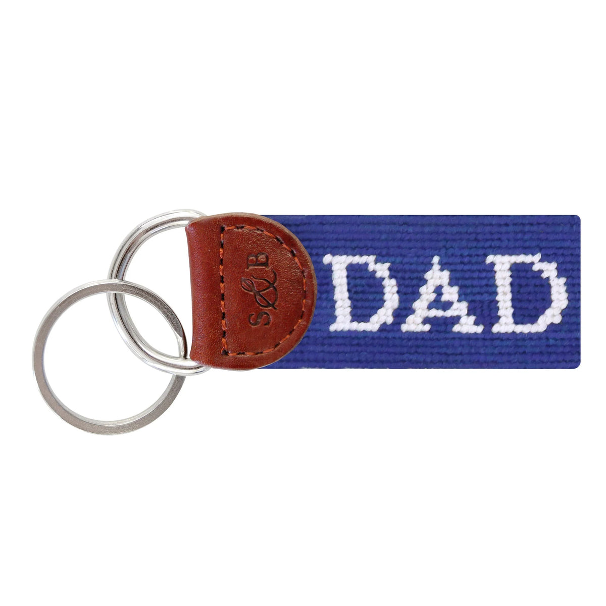 NEEDLEPOINT KEY FOB, DAD