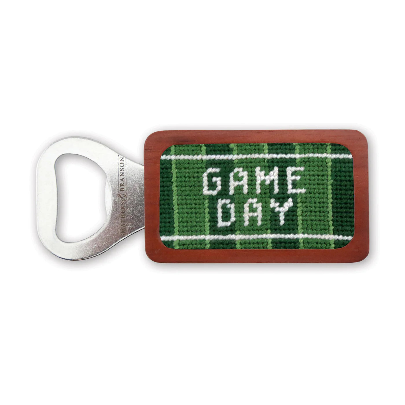 NEEDLEPOINT BOTTLE OPENER, GAME DAY