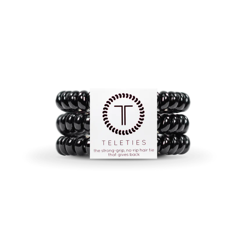 Teleties Hair Tie - Jet Black