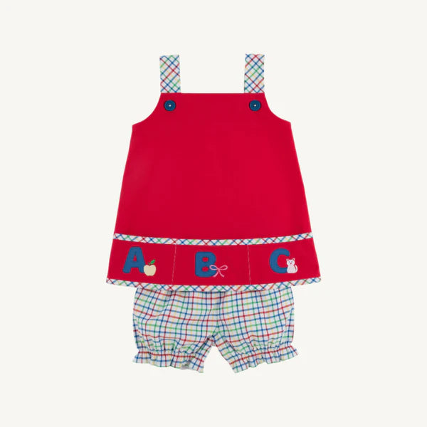 Jillian Jumper Set - Broadcloth,
Richmond Red/Kindness Wins Windowpane/ABC