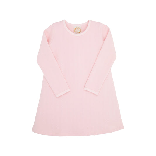 Long Sleeve Polly Play Dress - Quilted, 
Palm Beach Pink