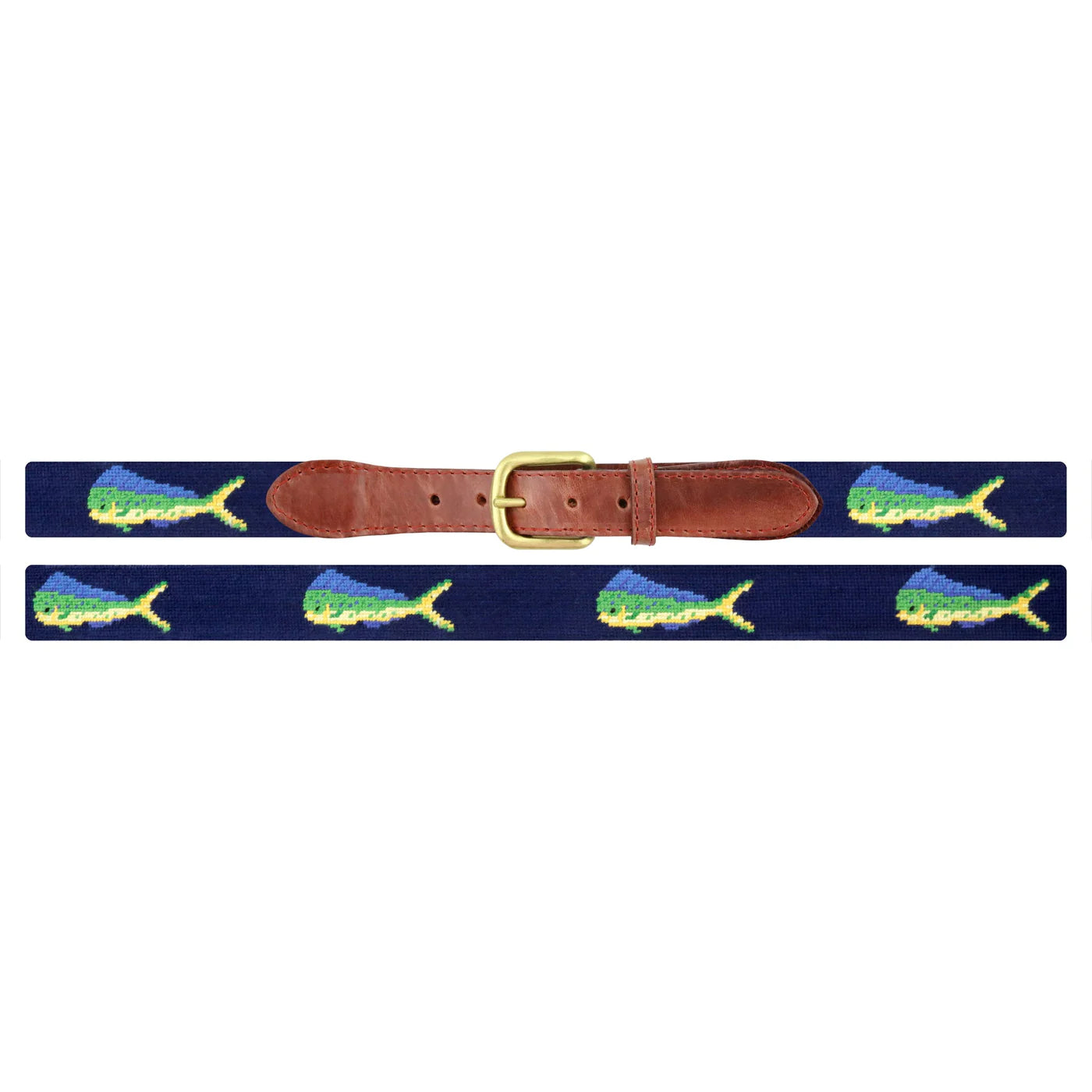 NEEDLEPOINT BELT, MAHI MAHI