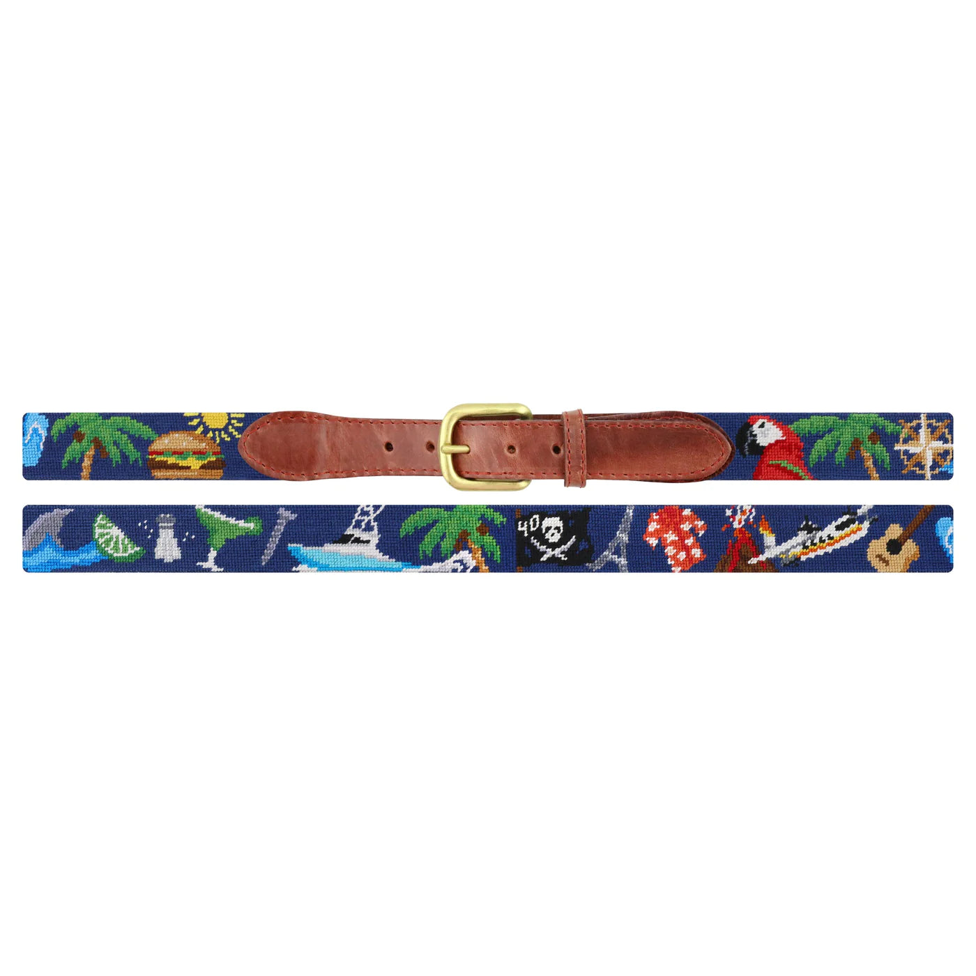 NEEDLEPOINT BELT, MARGARITAVILLE
