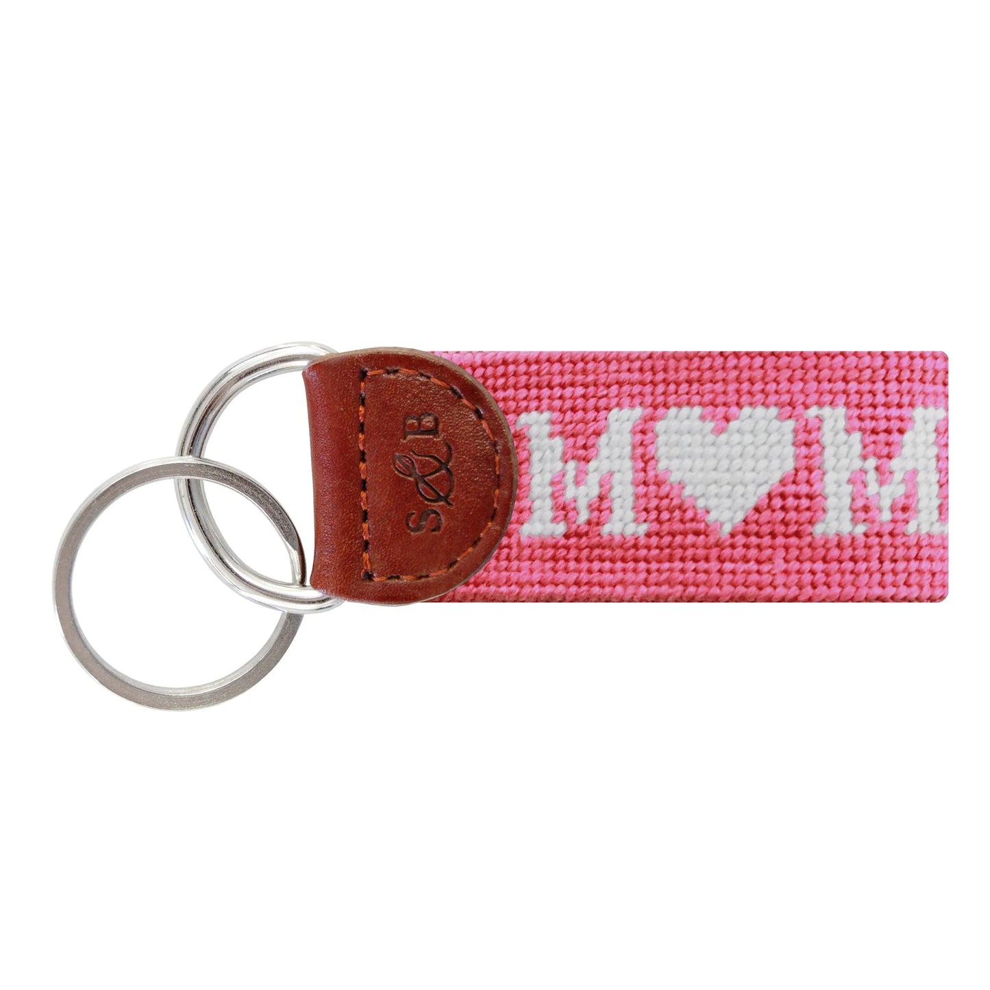 NEEDLEPOINT KEY FOB, MOM