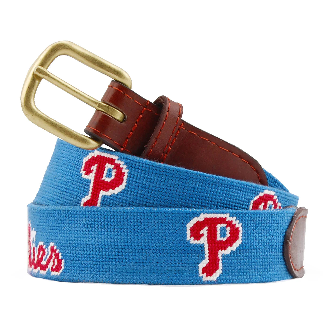 NEEDLEPOINT BELT, PHILLIES
