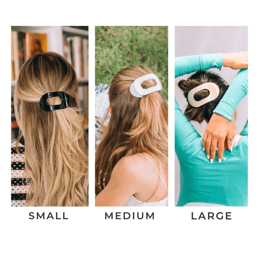 Teleties Flat Round Hair Clip - Antigua