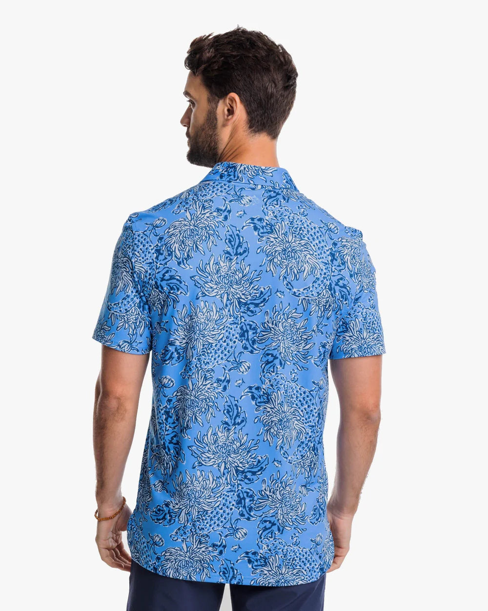 Lilly Pulitzer x Southern Tide Ryder Polo, Boca Blue Croc N' Lock It