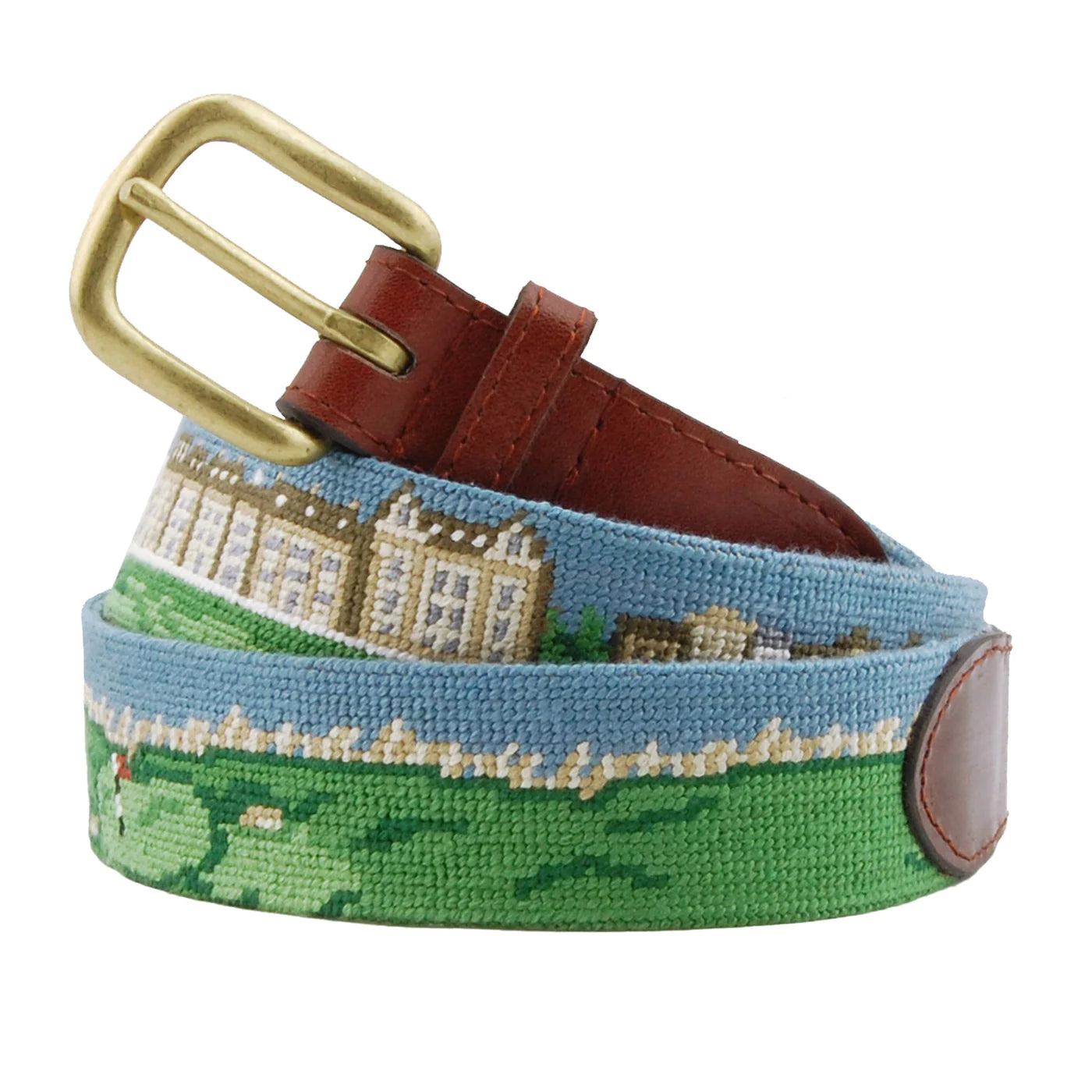 NEEDLEPOINT BELT, OLD COURSE ST. ANDREWS SCENE