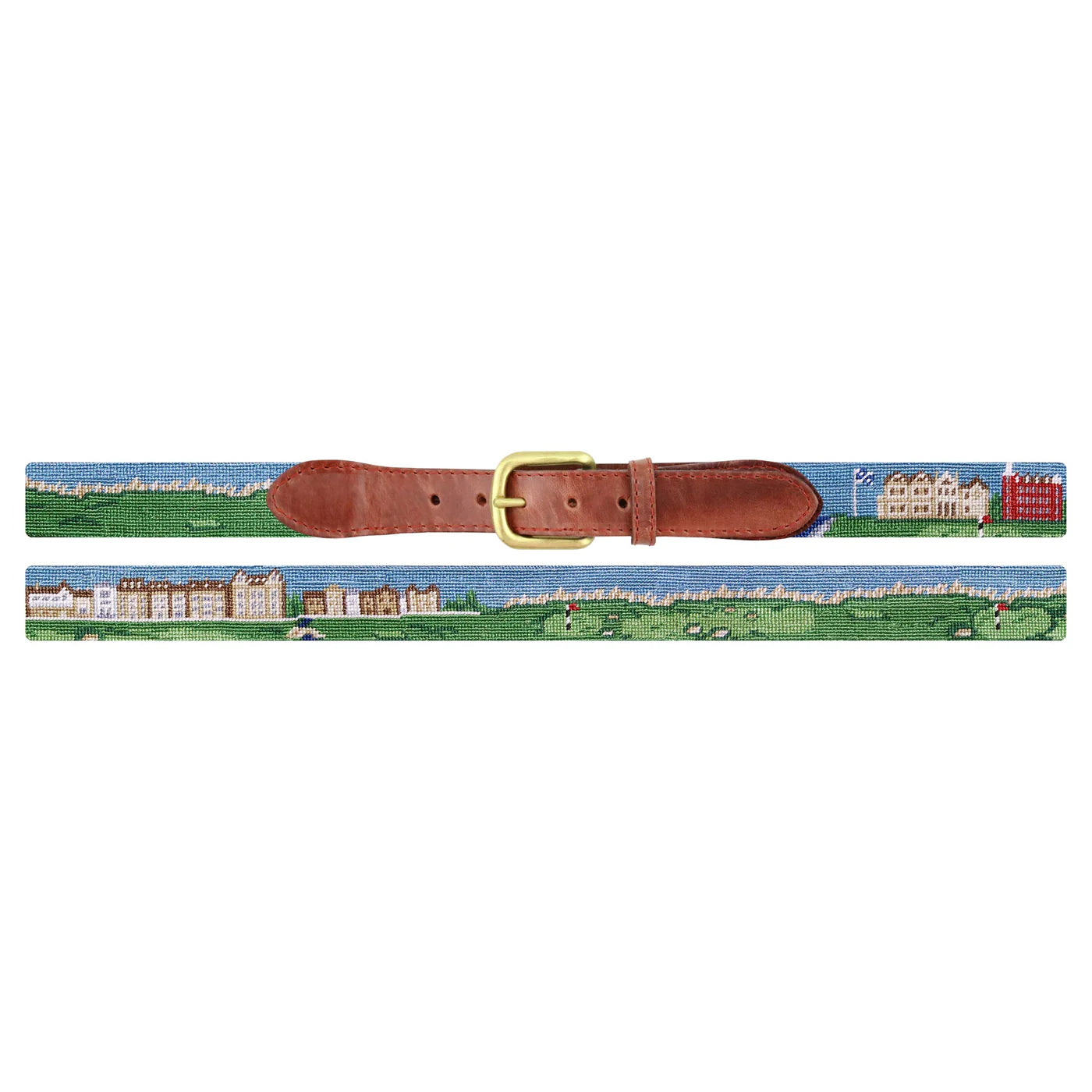 NEEDLEPOINT BELT, OLD COURSE ST. ANDREWS SCENE