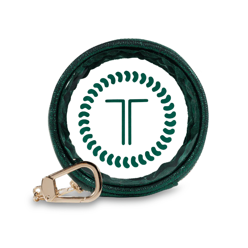 TELETOTE Keychain - Green Holiday Glitter