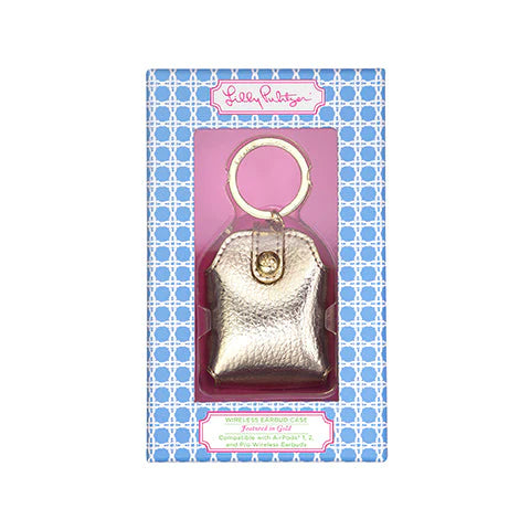 Wireless Earbud Case, GOLD
