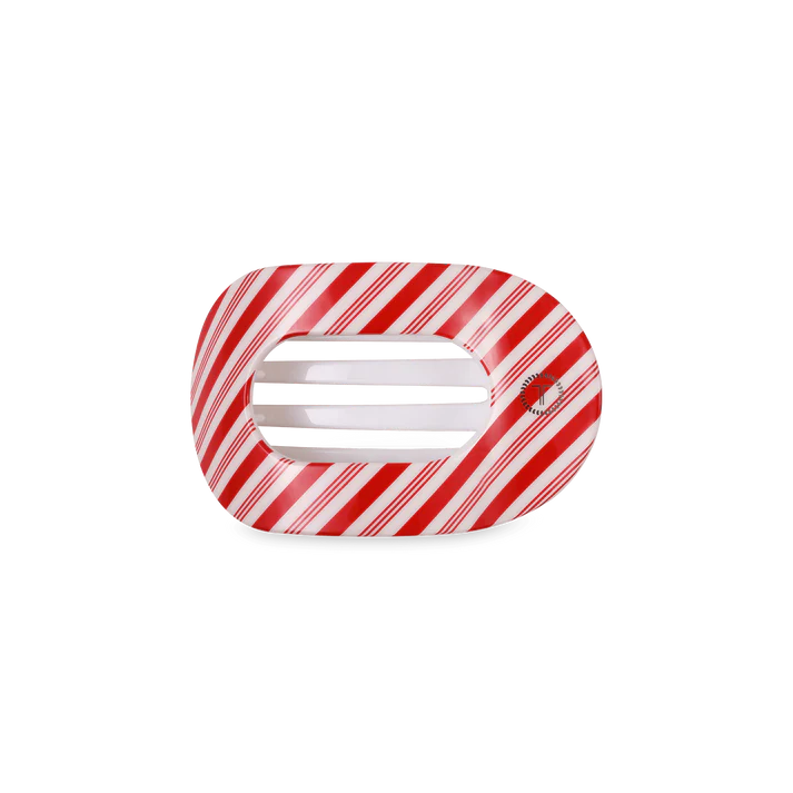 Teleties Candy Cane Crush - Flat Round Hair Clip