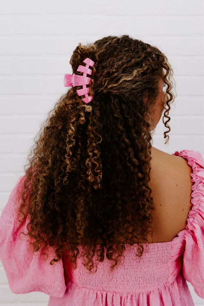 Teleties Classic Hair Clip - Peonies Please