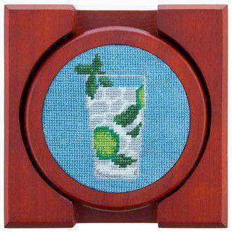NEEDLEPOINT COASTERS, BAR DRINKS
