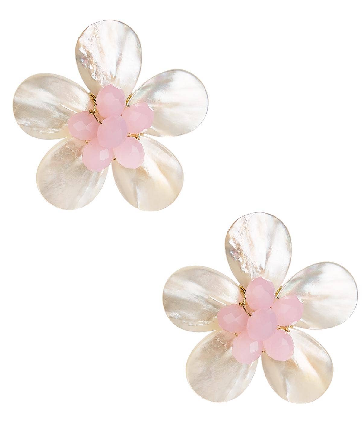 Libby Earrings - WS: Post / Mother of Pearl