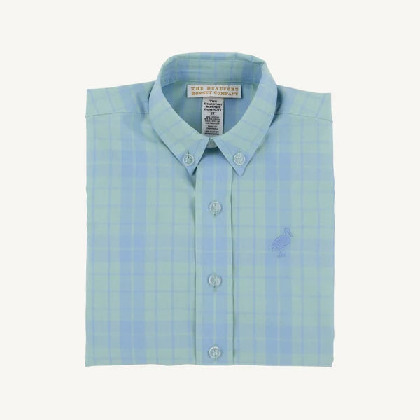 Deans List Dress Shirt,
Audubon Park Plaid/Sarasota Sky