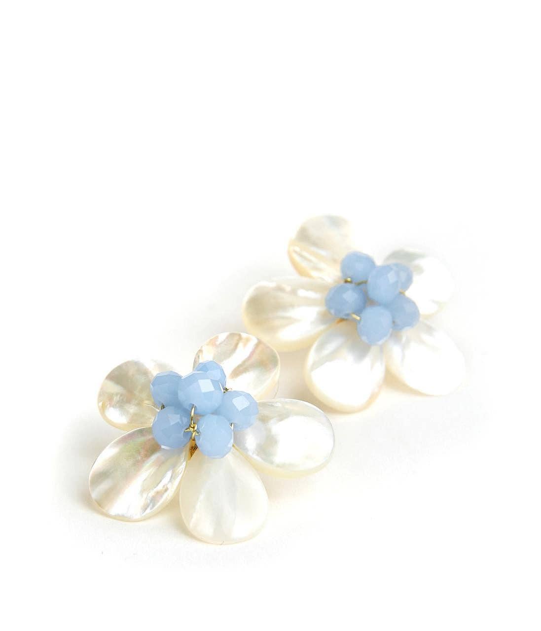 Libby Earrings - WS: Post / Mother of Pearl