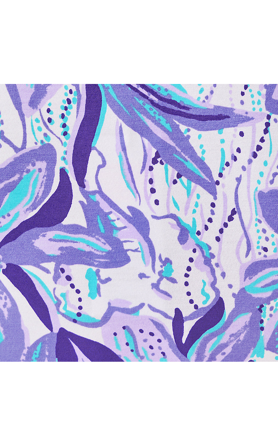 ANYA TOP, TROPICALIA PURPLE ELEPHANT IN THE BLOOM ENGINEERED BOTTOM