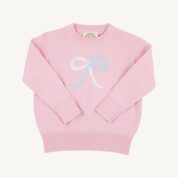 Isabelle's Intarsia Sweater,
Palm Beach Pink/Bow