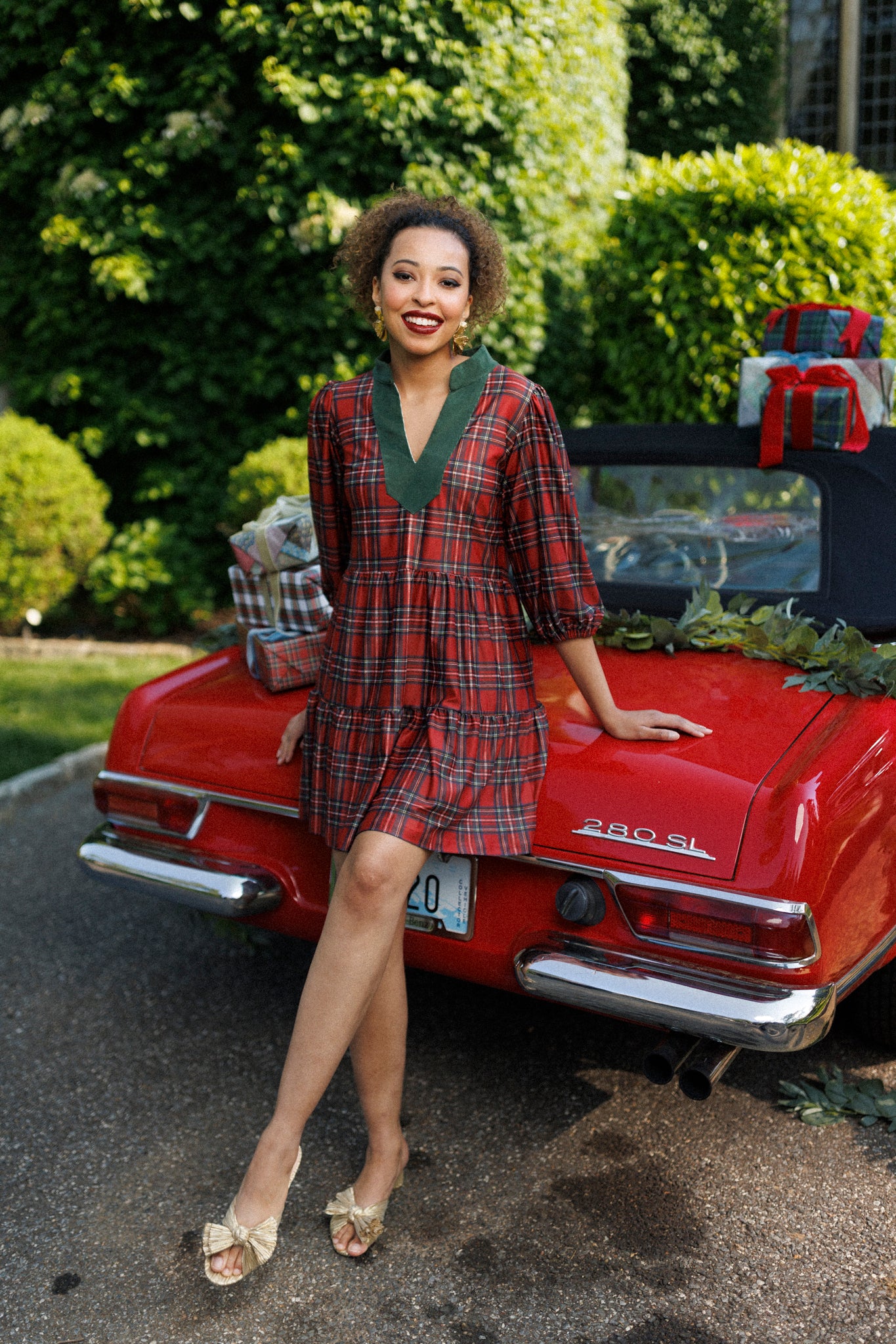 TORY DRESS, MERRY TARTAN