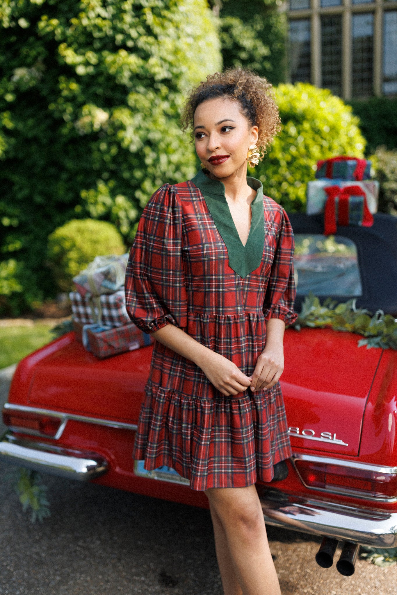 TORY DRESS, MERRY TARTAN