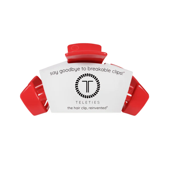 Teleties Classic Hair Clip - USA Red