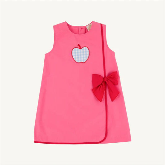 Wilma Faux Wrap Dress, 
Romany Rose/Richmond Red/Apple