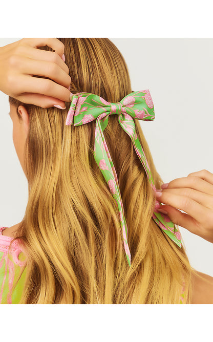 Bow Clip, Pistachio Macaron