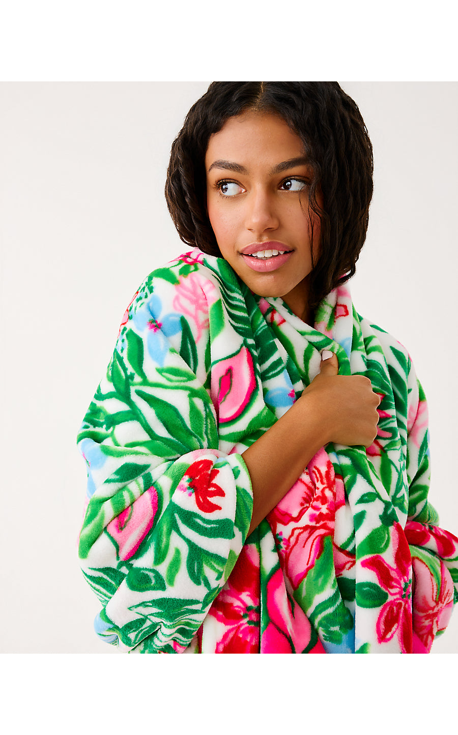 PARADISE ENGINEERED BLANKET, MULTI GLOWING GARDENS ENGINEERED BLANKET