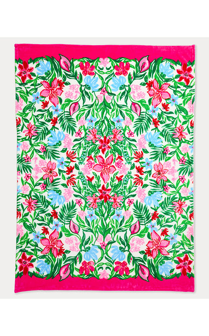 PARADISE ENGINEERED BLANKET, MULTI GLOWING GARDENS ENGINEERED BLANKET