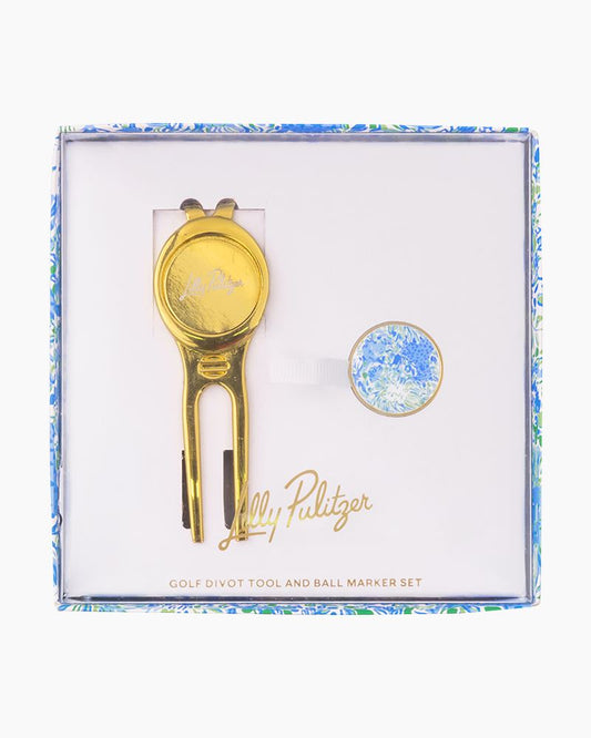 Golf Divot Tool / Ball Marker Set, Dandy Lions