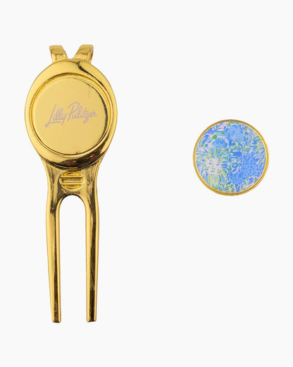 Golf Divot Tool / Ball Marker Set, Dandy Lions