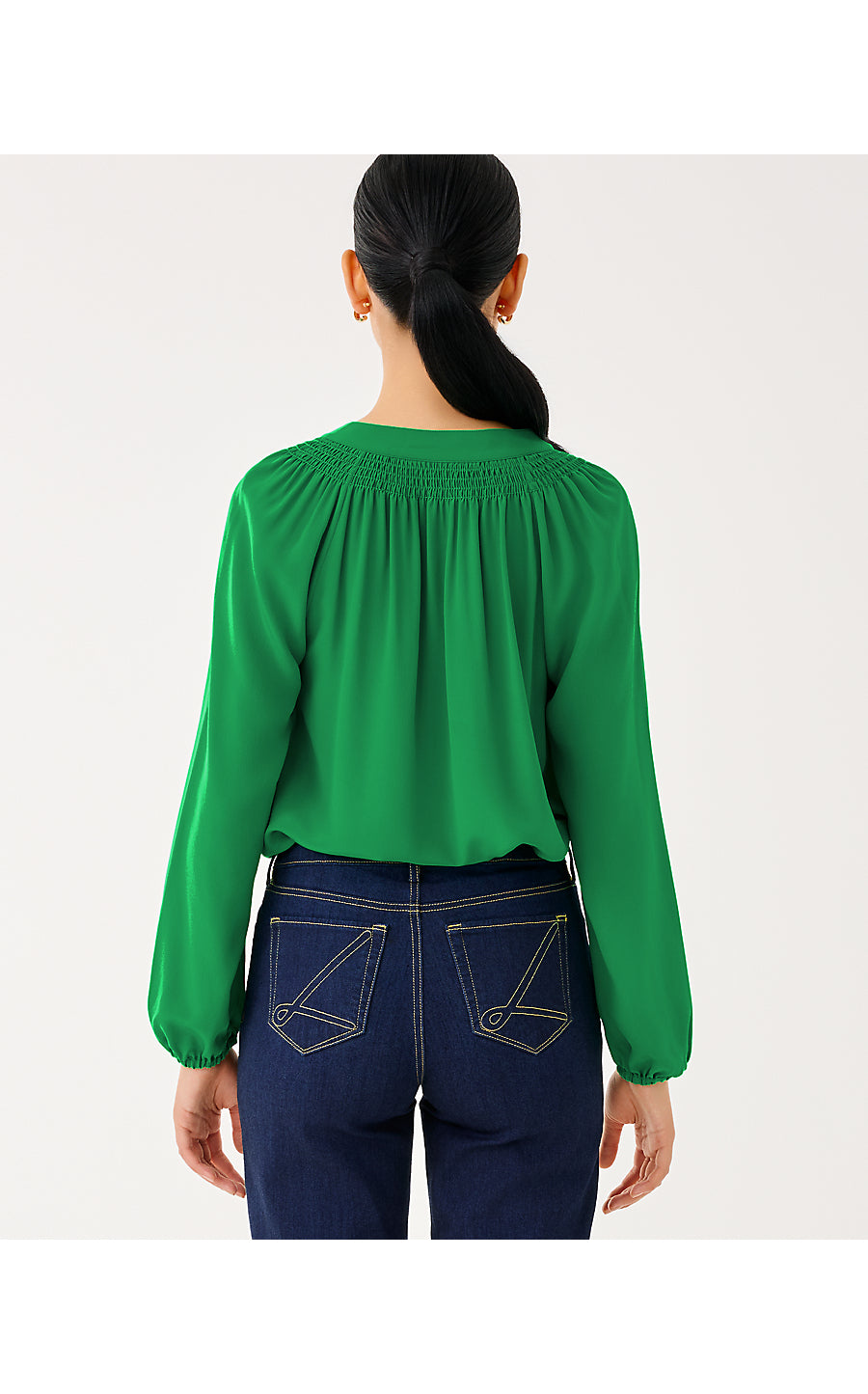 ELSA TOP, BAMBOO GREEN