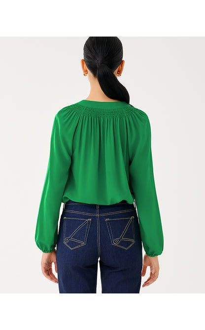 ELSA TOP, BAMBOO GREEN